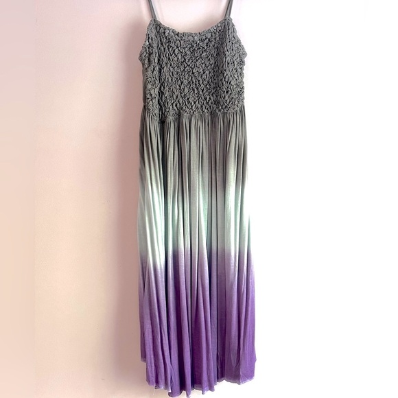 Daytrip Dresses & Skirts - Buckle Vintage Daytrip Grey/light teal/purple Colorblock Dress Size Medium